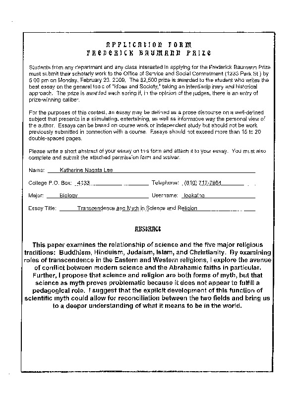 This paper examines the relationship of science and the five major religious traditions: Buddhism, Hinduism, Judaism, Islam, and Christianity. By examining roles of transcendence in the Eastern and Western religions, I explore the avenue of conflict between modern science and the Abrahamic faiths in particular. Further, I propose that science and religion are both forms of myth, but that science as myth proves problematic because it does not appear to fulfill a myth, but that science as myth proves problematic because it does not appear to fulfill a pedagogical role. I suggest that the explicit development of this function of scientific myth could allow for reconciliation between the two fields and bring us to a deeper understanding of what it means to be in the world.